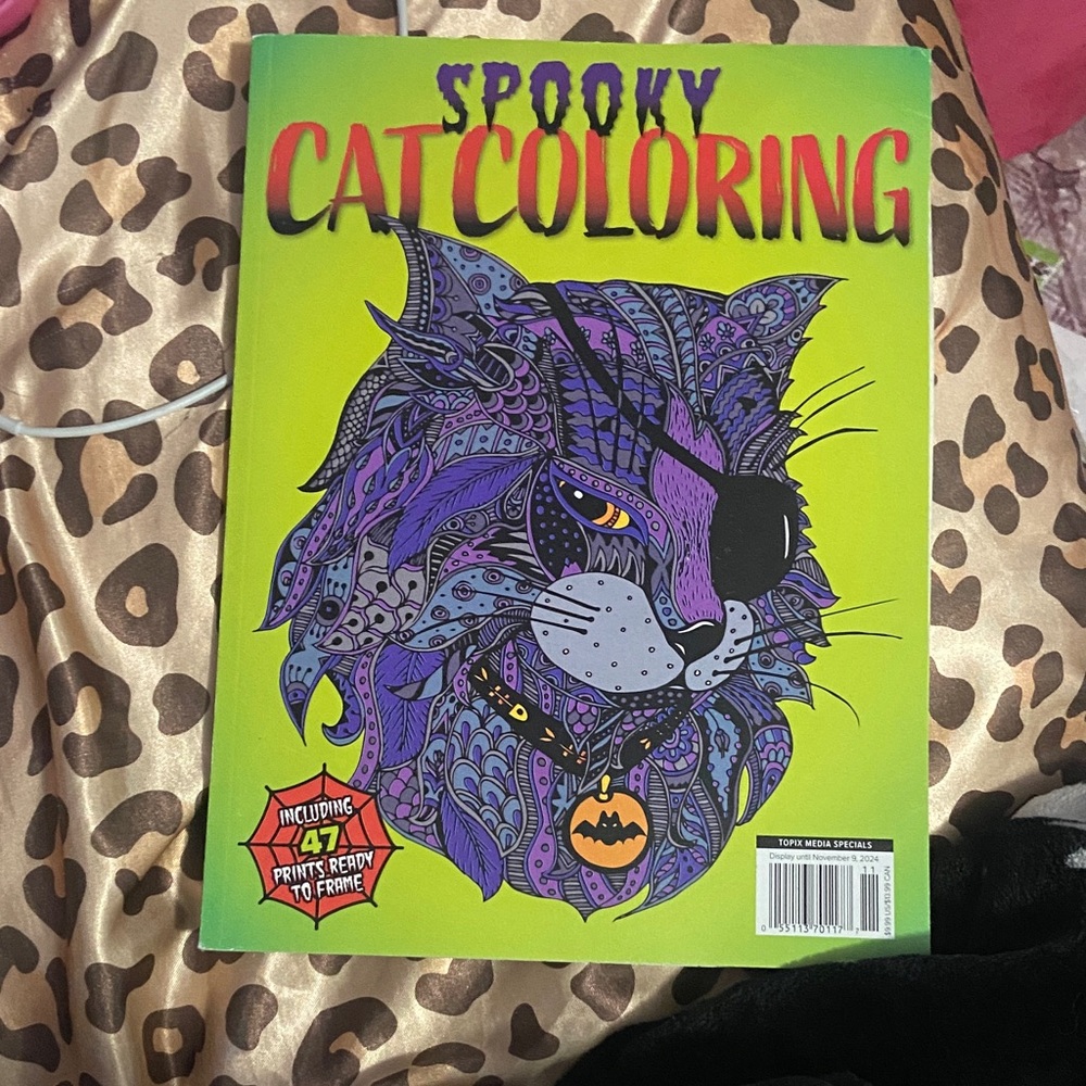 spooky cat coloring book